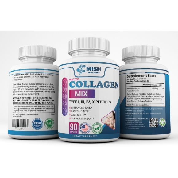 MishBio Collagen thủy phân 5 tuýp